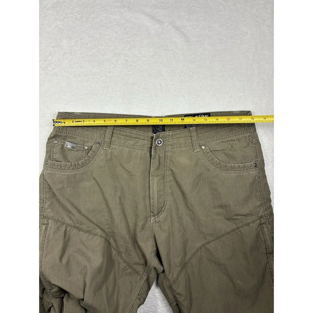 KÜHL Men's Khaki Outdoor Pants 38x32 Hiking Tactical Workwear Cotton Nylon